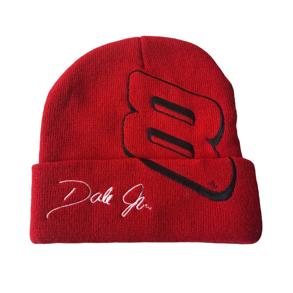 Dale Earnhardt Jr. beanie hat/toboggan-unisex red color pre-owned